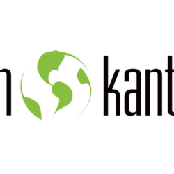het logo van Klean Kanteen met wereldbol
